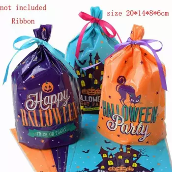 30pcs Halloween Candy Bags Cute Gift Bag Trick or Treat Kids Gift Pumpkin Bat Candy Boxes Halloween Party Decoration Supplies