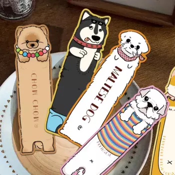 30pcs Irregular Cartoon Cute Dogs Bookmark Reading Pages Books Tagging Paper Card Students Creative Gifts DIY Aesthetic Bookmark