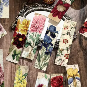 Бумажные закладки PickJoy с цветами