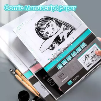 30Sheets Comic Manuscript Paper A4/B4 110g Animation Design Drawing Paper with Scale Cartoon Painting Practice Special Supplies4