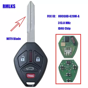 313,8 МГц PCF7936 ID46 чип дистанционный ключ для Mitsubishi Eclipse Galant 2006 2007 дистанционный брелок для ключей телефон 3 4 кнопки