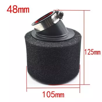 32 мм 35 мм 38 мм 42 мм 45 мм 48 мм Изгиб локтя для шеи Пена Воздушный фильтр Губка Очиститель Мопед Скутер Грязь Питбайк Мотоцикл RED Kayo BSE