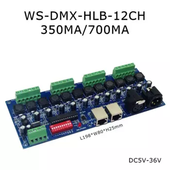 RGB контроллер YJBCo 12 каналов DMX512