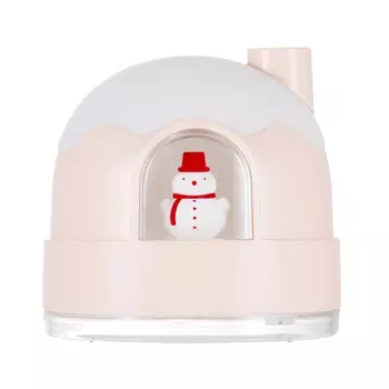 350 мл увлажнитель воздуха в виде снежного дома с ночной планкой, домашний милый снеговик, настольный мини-увлажнитель воздуха с USB, для спальни, увлажняющий аромадиффузор