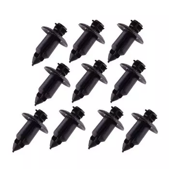 3533394 50 шт., решетка переднего бампера автомобиля, опора, зажим, фиксатор, черный нейлон, подходит для Volvo V70 S80 XC90 S60 V60