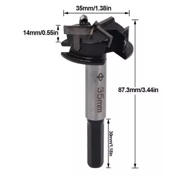 Колонковое буровое долото Conboom 35 мм 3 флейты