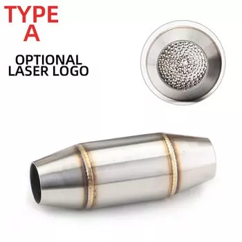 35 мм адаптер для трубы среднего звена шума, шумоглушитель, модифицированная система выхлопной трубы мотоцикла, катализатор, расширительная камера, вход