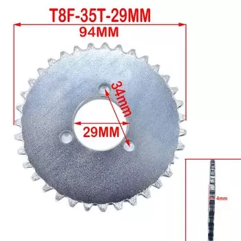 35T 38T 44T 54T 64T 74T T8F 35MM Задняя звездочка Mini Moto ATV Quad Dirt Pit Pocket Bike Cross 47cc 49cc Запчасти