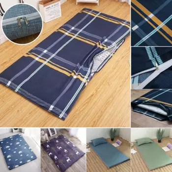 360 ° Полностью закрытый защитный чехол для матраса на молнии для пары/студентов, односпальная двуспальная кровать, защитный коврик 90/150 см