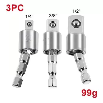 360 ° Электрическая дрель, воздушная отвертка, универсальный адаптер, шестиугольная ручка к поворотному адаптеру с квадратной головкой, соединительный стержень, инструмент