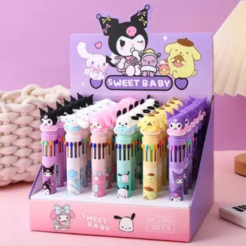 36 шт./коробка, шариковая ручка Sanrio, десять цветов