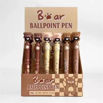 36 шт./партия, шариковая ручка с синими чернилами, 0,7 мм