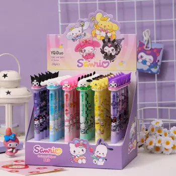36 шт. Sanrio гелевая ручка в стиле мультфильма Kuromi Cinnamoroll Pachacco, подпись, нейтральная фотосессия, школьные принадлежности, оптовая продажа