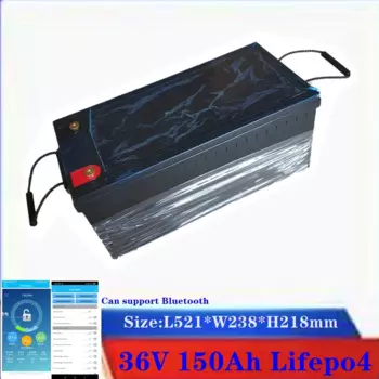 36 В 150 Ач lifepo4 литиевая батарея Bluetooth BMS приложение для 3000 Вт 2000 Вт трехколесного велосипеда ИБП автомобиля скутера лодки кемпинга + зарядное устройство 10 А