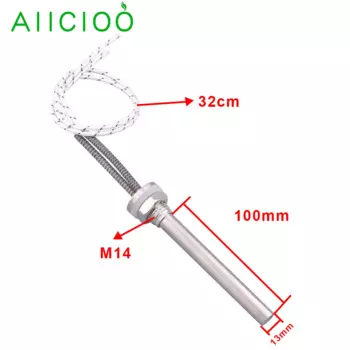 36 В/48 В/60 в/72 в нагреватель картриджей постоянного тока M14 из нержавеющей стали 304 нагревательный элемент для солнечной воды 200 Вт/500 Вт