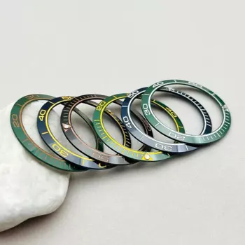 38mm*30.5mm Ceramic Sloped Watch Case Bezel Insert Ring Fits Men's Mechanical Watch Cases Movement Repair Accessories