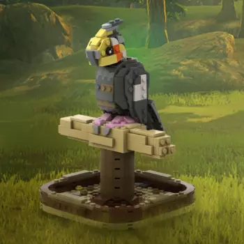 391 шт., Детский конструктор «попугай»