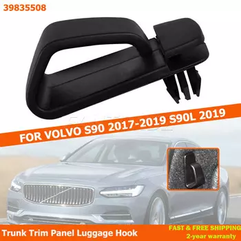 39835508 отделочная панель заднего багажника, крючок для багажа, правая Боковая Отделка панели, крючок-пряжка для Volvo S90 2017-2019 S90L 2019