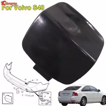 39886337 Автомобильный задний бампер, буксировочный крюк, крышка крышки для Volvo S40 2008 2009 2010 2011 2012 2013, автомобильные аксессуары, замена