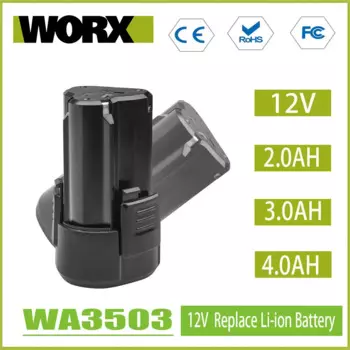 3,0 Ач 2,0 Ач 12 В Аккумулятор для Worx WA3553 WA3504 WA3505 WA3509 для Rockwell RW9300 литий-ионная аккумуляторная батарея для электроинструмента