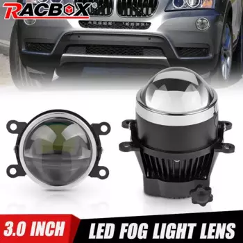 3,0-дюймовые двусветодиодные противотуманные фары для Ford Focus MK2 Fiesta MK3 Ranger, светодиодный проектор, линзы PTF, автомобильные противотуманные фары, белый 6000K