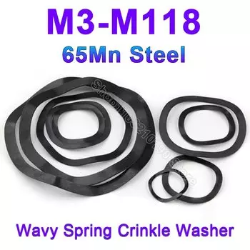 3-100 шт., волнистые шайбы из марганцевой стали