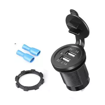 3.1A двойной USB водонепроницаемый прикуриватель розетка 12 В 120 Вт автомобильное лодка трактор зарядное устройство для телефона универсальное