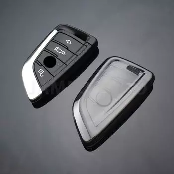 3 4 кнопки чехол для автомобильного ключа из ТПУ для Bmw X1 X3 X4 X5 G05 X6 X7 F20 G20 G30 G11 F15 F16 G01 G02 F48 Держатель аксессуаров в виде ракушки