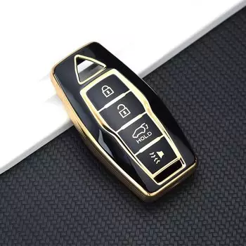 3 4 кнопки из ТПУ, автоматический пульт дистанционного ключа, держатель для Mitsubishi Outlander 2023 2022, чехол для автомобильного смарт-ключа, аксессуары