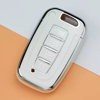 3/4 кнопки ТПУ автомобильный брелок для ключей чехол для ключей для KIA Forte Sportage K2 K5 для Hyundai Genesis Coupe Sonata Ix35 смарт-чехол для ключей