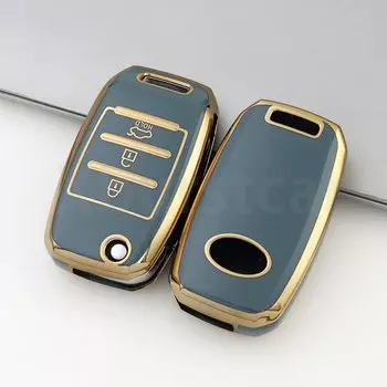 3/4 кнопочный автомобильный чехол из ТПУ для Kia Rio 3 K2 Ceed Cerato K3 Sportage 4 Picanto K5 Optima Sorento Forte Stinger 2017 2018