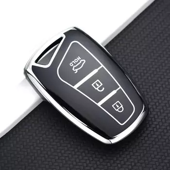 3/4 кнопочный корпус Fob для Hyundai Ix45 Equus Centennial Genesis G80 Santa Fe Sport великолепное азира ТПУ чехол для автомобильного ключа
