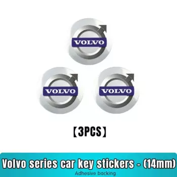 3/5/10 шт., 14 мм, наклейка на автомобильный ключ, эмблема, логотип для Volvo T6 S40 S60 S90 XC40 XC60 XC90 V40 V50 V60 V90 T5 AWD C30 C70 S80 V70 XC70