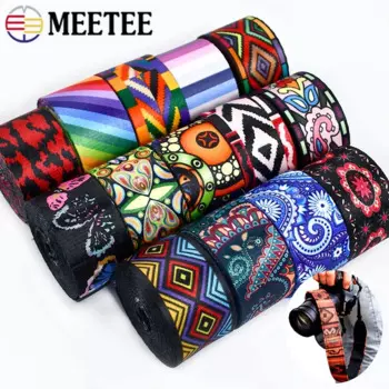 3/5/10M Meetee 38mm Jacquard Nylon Webbing Tape Ethnic Ribbon Band for Bag Strap Garment Clothing Decoration Sewing Accessories