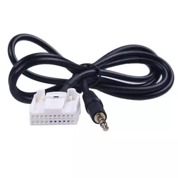 3,5 мм 20-контактный AUX аудио музыкальный AUX кабель входной адаптер для Toyota Camry Corolla Reiz RAV4 Highlander