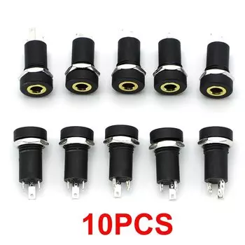 3,5 мм аудиоразъем JCD PJ392A черный 2/5/10 шт