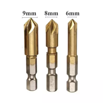 3/5 шт. 82 градуса фаска сверло из быстрорежущей стали с пятью краями деревообрабатывающий зенкер Набор для древесины и металла зенкер сверление электроинструменты