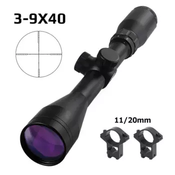 3-9x40 охотничий оптический прицел 1/4 MOA пневматическая винтовка Охотничья страйкбольная снайперская оптика 800G ударопрочный для стрельбы