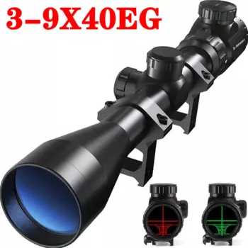 3-9x40EG оптический прицел для наружной съемки Регулируемый прицел для страйкбола Тактический красный/зеленый охотничий прицел