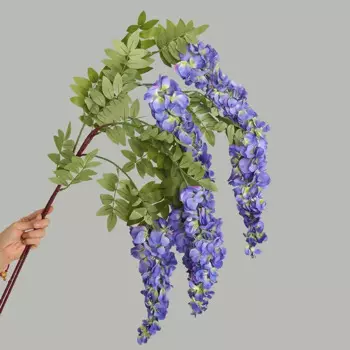 Искусственный цветок вистерия шелк Loeoi