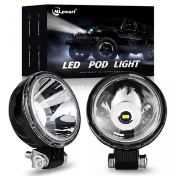 3-дюймовый светодиодный рабочий фонарь, круглый мощный прожектор, противотуманная фара для автомобиля, внедорожника, квадроцикла, трактора, грузовика, мотоцикла, светодиодные фонари