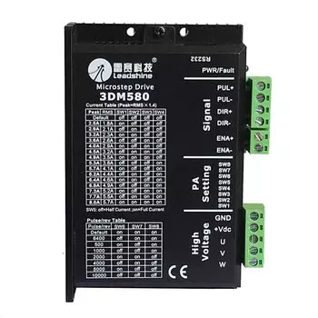 3-фазный драйвер шагового двигателя 3DM580, 18-50 В постоянного тока, 1,0-а, для лазерных гравировальных станков Co2