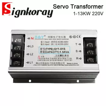 3-фазный Интеллектуальный Серводвигатель и драйвер SignkoRay, электрический трансформатор 1-13 кВт, входное напряжение-420 В переменного тока, подходит