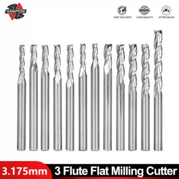 Фрезерный резак xcan 3 Flute Flat для дерева