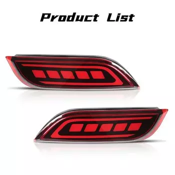 3-функциональный автомобильный отражатель для бампера Subaru Impreza WRX или WRX STi XV, задний фонарь, динамический сигнал поворота, автомобильные аксессуары