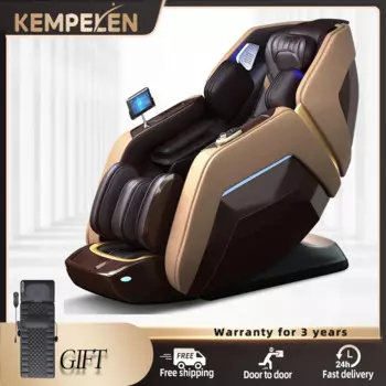 3 года гарантии 4D Luxury SL Track Recliner Массажное кресло-качалка Zero Gravity с подушкой безопасности для всего тела Электрический массажер с подогревом спины