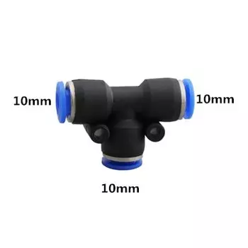 Пневматический соединитель тройник пластиковый