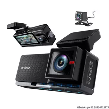 3-канальная автомобильная камера, видеорегистратор, WIFI, зеркальный видеорегистратор, 4K, автомобильный видеорегистратор, GPS, ночное видение, автомобильная камера и рекордер, видеорегистратор 4g