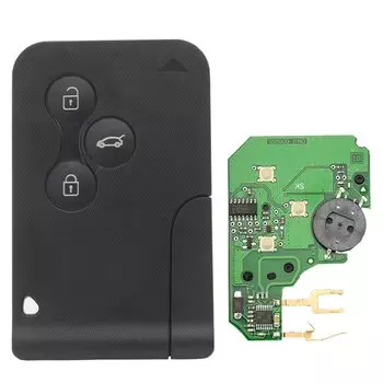 3 кнопки 433 МГц 7947 чип умный дистанционный ключ с аварийной вставкой лезвие аксессуары для Renault Megane Scenic 2003-2008 карта 5 шт.