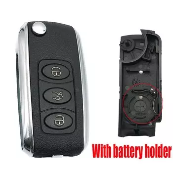 3 кнопки Складной флип Брелок для Bentley замену без дополнительного лезвие Интеллектуальный Автомобильный ключ дистанционного управления Корпус чехол